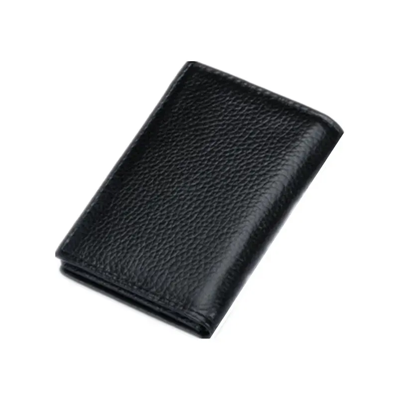 Модные Настоящая кожа Для мужчин визитница коровы карты ID Держатели Бизнес