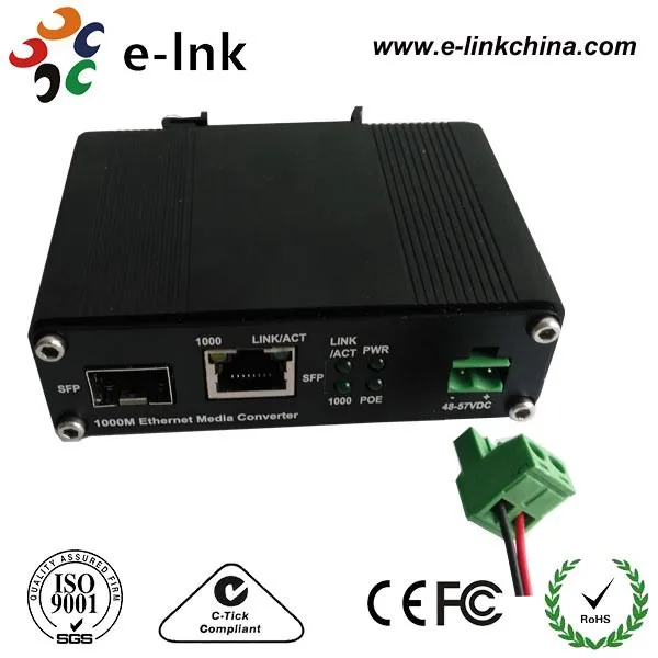 10/100 промышленные термоконвертеры PoE для медиа конвертеров / + Ethernet волоконно