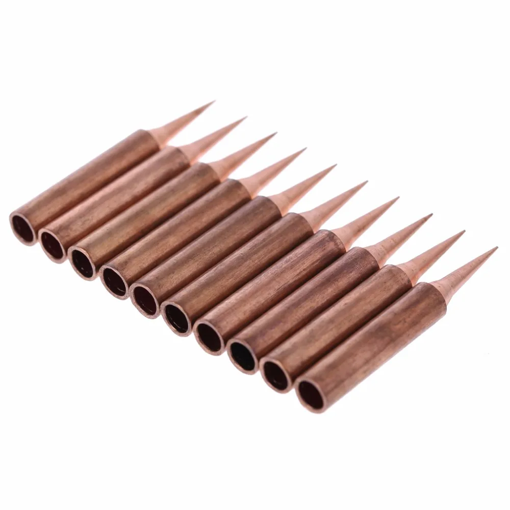 

10 Pcs Copper Solder Screwdriver Iron Tips Soldering Welding Head 900M-T-I Lead Free Solder Iron Tips