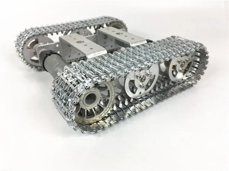 all Metal aluminium Robot Tank Platform metal Track Chassis DIY kit strong | Action Figures