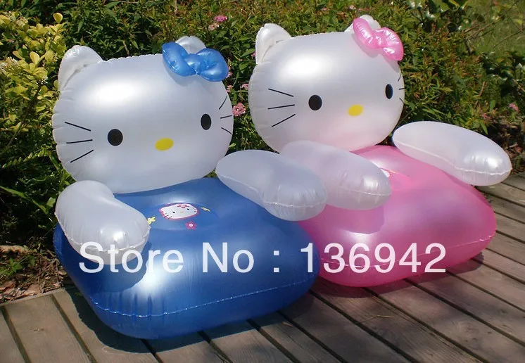 Детское надувное кресло для бассейна в стиле Hello Kitty маленьких любителей