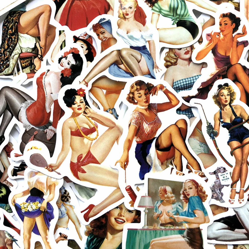 50 шт. ретро на колесах мобильный компьютер скейтборд водостойкий аниме наклейка