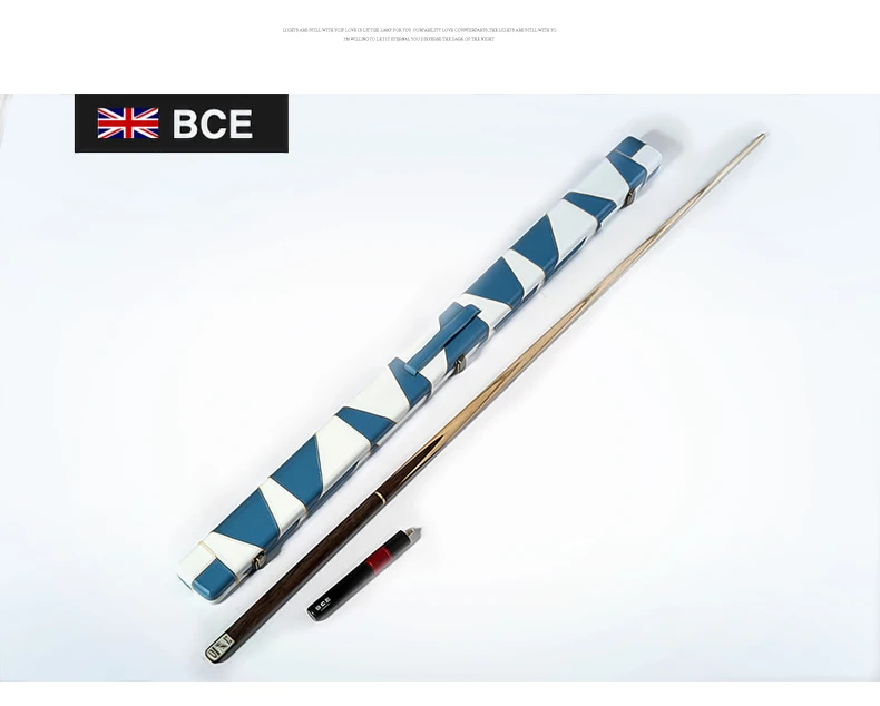 RILEY England BCE BMS серия 3/4 сплит-снукер кий 9,8-10 мм наконечник Профессиональный Ashwood снукер кий бесшовный шарнир с удлинителем - Цвет: BMS-1