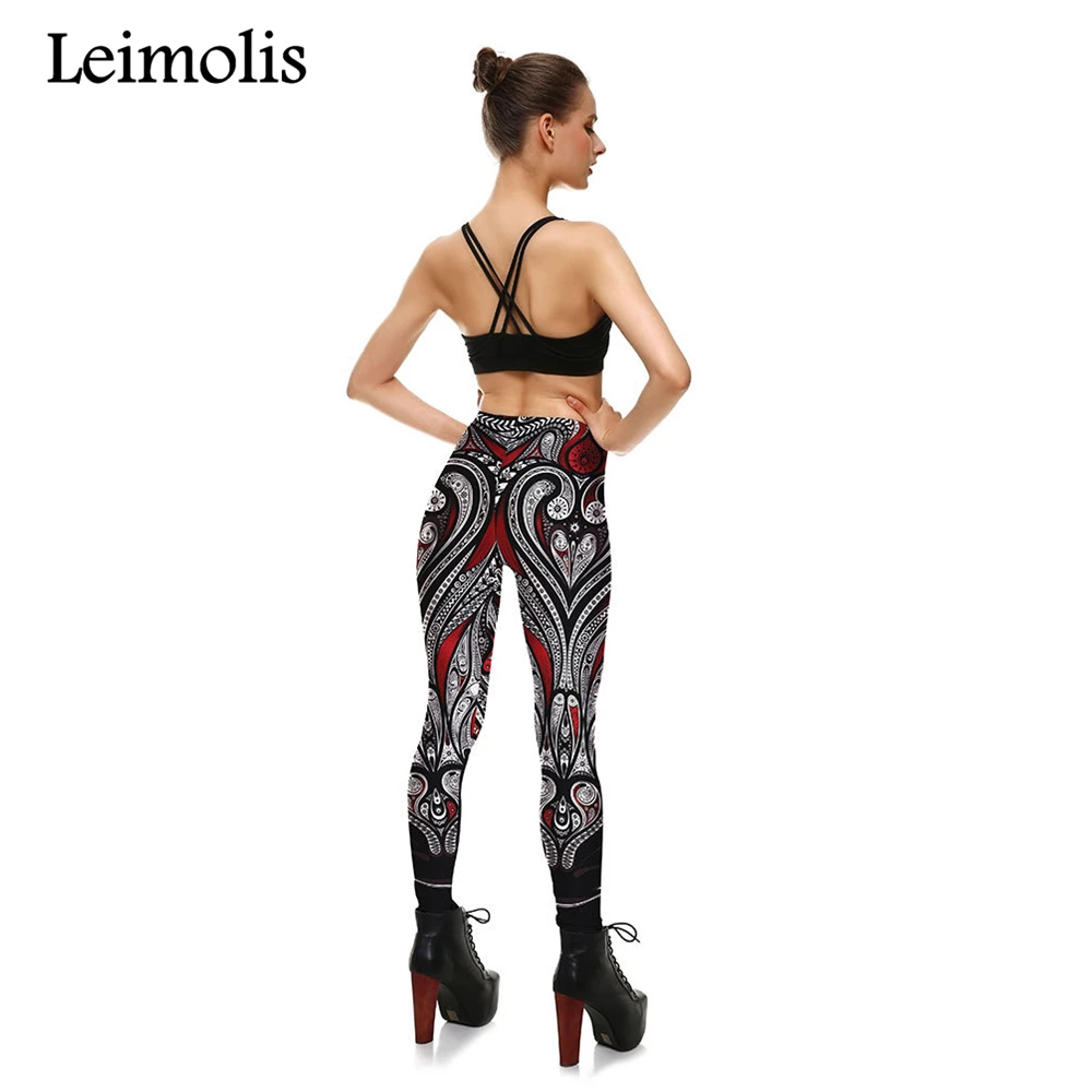 Leimolis, 3D принт, мерзольный осьминог, щупальца harajuku, готика, размера плюс, высокая талия, пуш-ап, леггинсы для фитнеса, тренировки, женские штаны