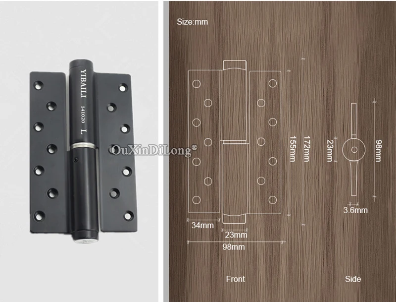 2 шт. невидимые гидравлические амортизирующие дверные петли | Обустройство дома