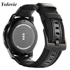 Ремешок Yolovie для наручных часов, нейлоновый кожаный браслет для Samsung Gear S3.Nylon Nato, подходит для часов Samsung Huawei Ticwatch. Подходит для любых часов 20 мм 22 мм