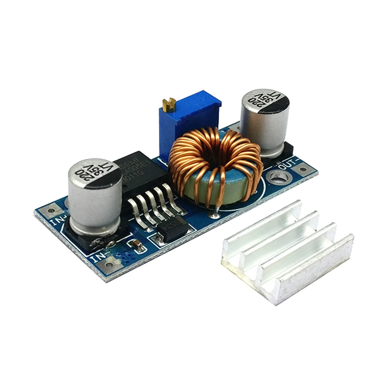 10 шт. 5A XL4015 XL4005 DC-DC 4-38 в до 1,25-36 в 24 в 12 В 9 в 5 В литиевая зарядка регулируемый светодиодный модуль питания с радиатором