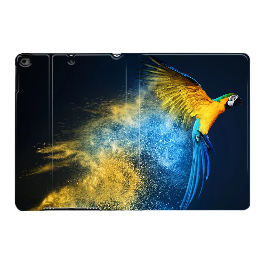 Красивый чехол-подставка для iPad Air 2 3 9," 56 7th 10,2" 10," " PRO Mini 4 5 с изображением животного летающего попугая из искусственной кожи