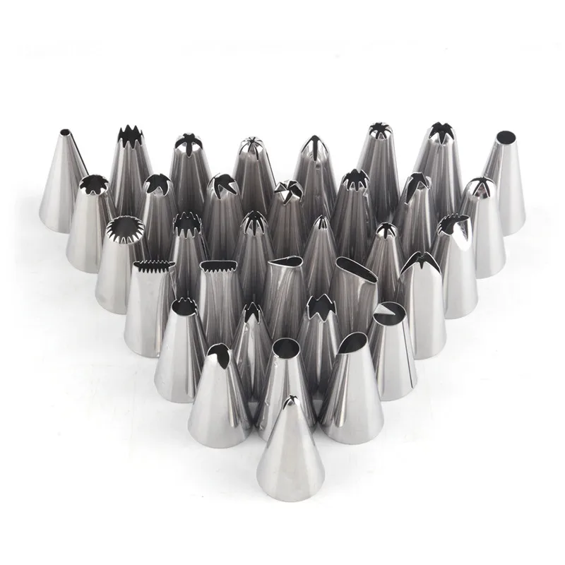35pcs Cake Decorating Tools Dessert Decorators Nozzles Russian Tips Fondant Cupcake Cakes Design Mold Kitchen Accessories Tool | Дом и сад
