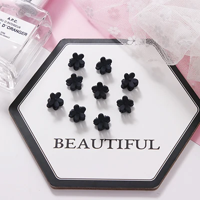 Deep Blue 10PCS 10 шт./лот милые разноцветные вишни для девочек маленькие когти для волос Принцесса Милая заколка для волос шпильки для волос повязка для волос Детские аксессуары для волос - Цвет: Deep Blue 10PCS
