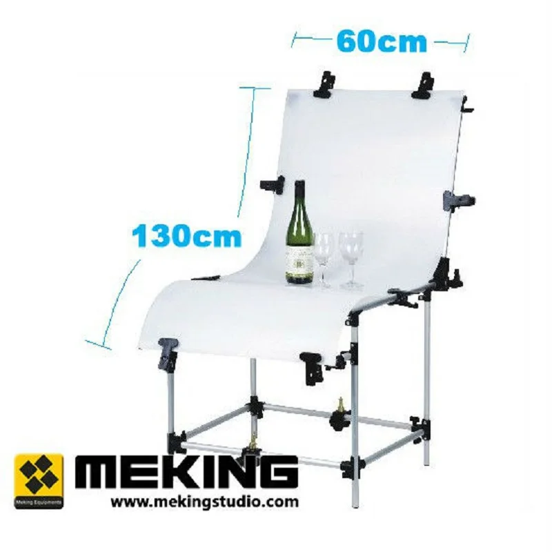 Студийный фото стол с Plexi крышкой 60*130 см фоновая завеса алюминиевый корпус для