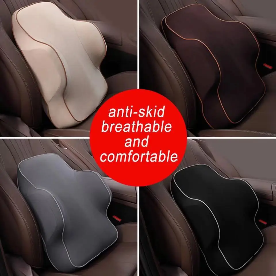 3D подушка автокресла пены памяти поясничная поддержка спины массажер диванная