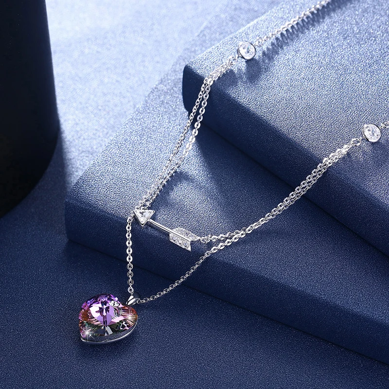 Подвеска в виде сердца от SWAROVSKI серебро 925 пробы | Украшения и аксессуары