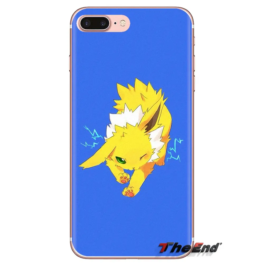 Прозрачные мягкие чехлы для iPod Touch Apple iPhone 4 4S 5 5S SE 5C 6 6S 7 8 X XR XS Plus MAX Anime Pokemon Animal Jolteon |
