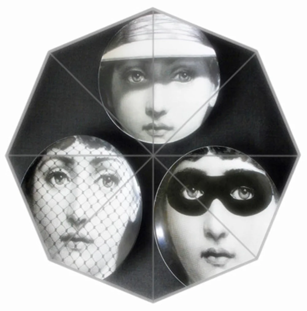 Красивый изготовленный на заказ rosenthal Piero fornasetti зонтик kazbrella зонтик, уличный зонтик