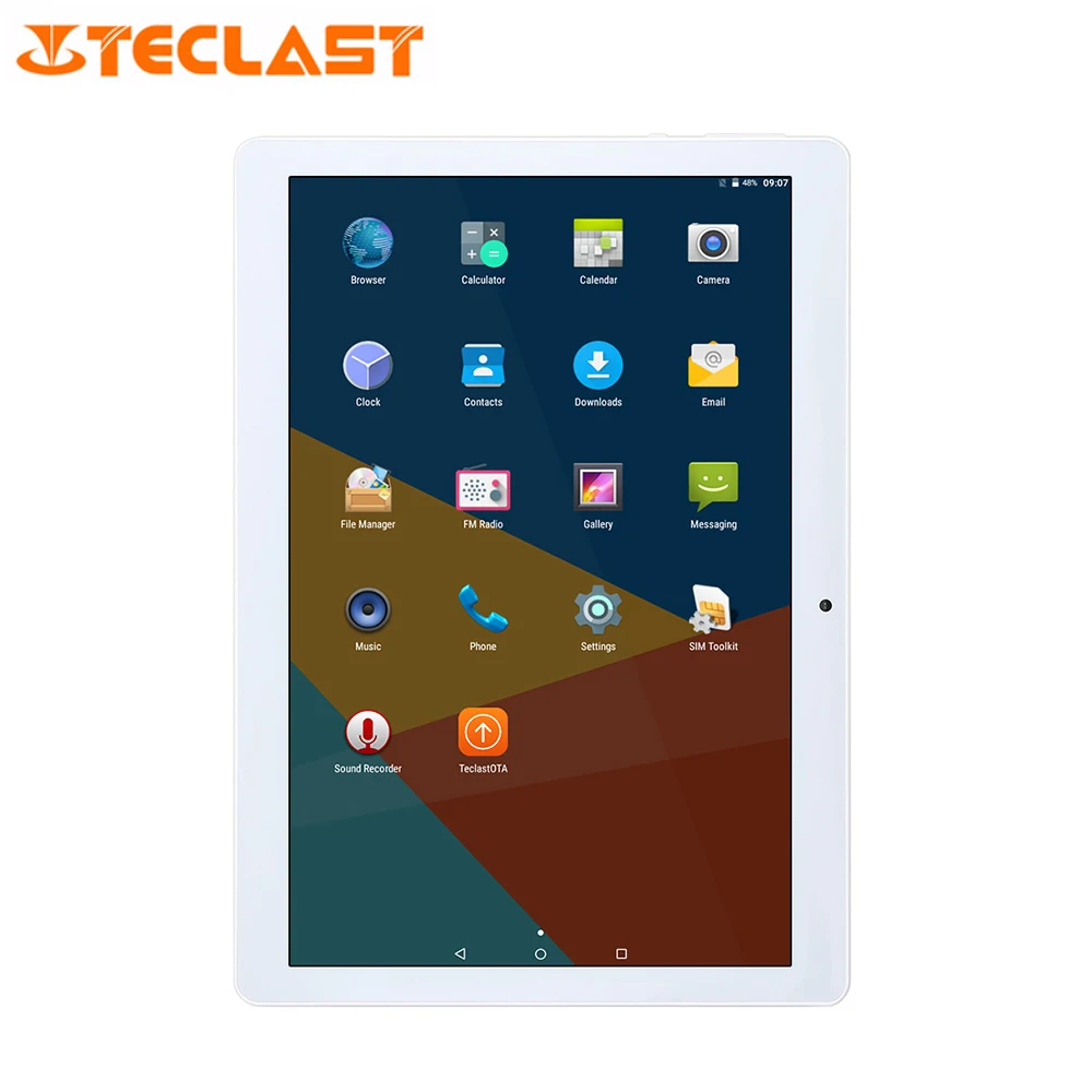 Teclast X10 четырехъядерный процессор 10,1 дюймов HD 3g Phablet Android 6,0 MT6580 1. 3g Гц 1 ГБ ОЗУ 16 Гб ПЗУ OTG 5.0MP Bluetooth 4,0 металлический планшетный ПК