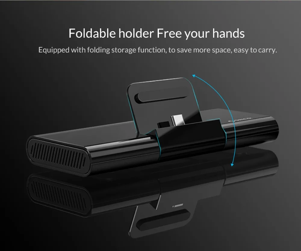 Док-станция ORICO type C с подставкой для телефона зарядное устройство USB C к HDMI RJ45 USB3.0 концентратор для MacBook samsung HUAWEI type C usb-хаб