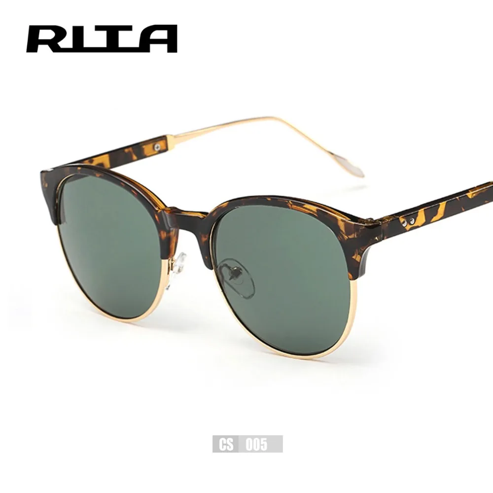 New fashion рита винтаж зеркальные женщины полуободковые солнцезащитные очки cs005