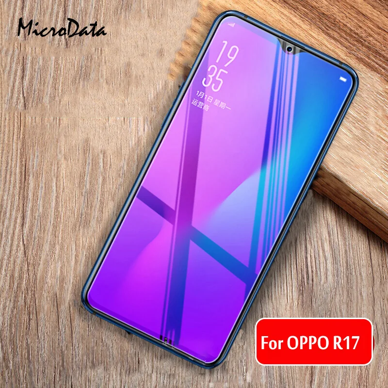 Микроданные для oppo R15 R17 R11 Plus Dream R15X R11S анти синее закаленное стекло защиты экрана