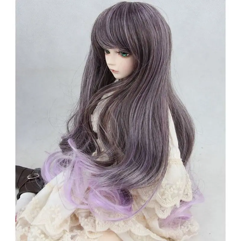 

[wamami] 97# Purple Wavy Long Wig For 1/6 SD AOD DOD DZ BJD Dollfie 6"-7" Inch