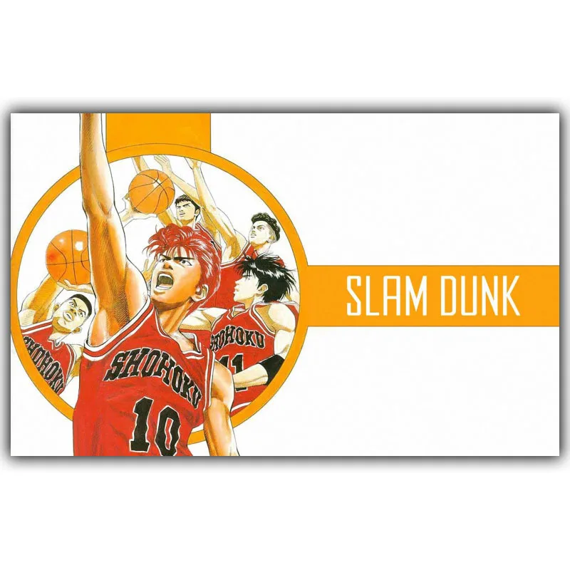 Slam постер Dunk Печать холст из шелковой ткани украшение дома популярный