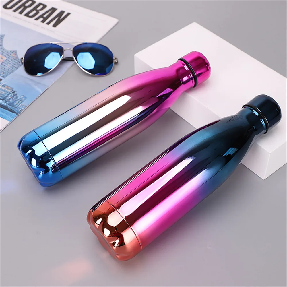 Термос из нержавеющей стали цвета розового золота без БФА градиентная