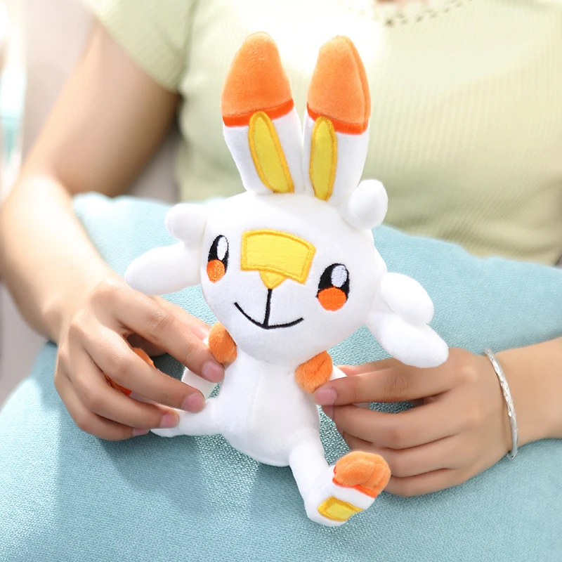 Аниме меч и щит Scorbunny Grookey Sobble мягкая плюшевая игрушка 23 см 9 дюймов