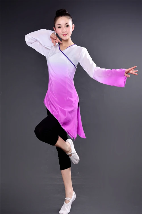 New Design Dance Practice Tops Tibetan Costumes Classical Gradient Color Ethnic | Тематическая одежда и униформа