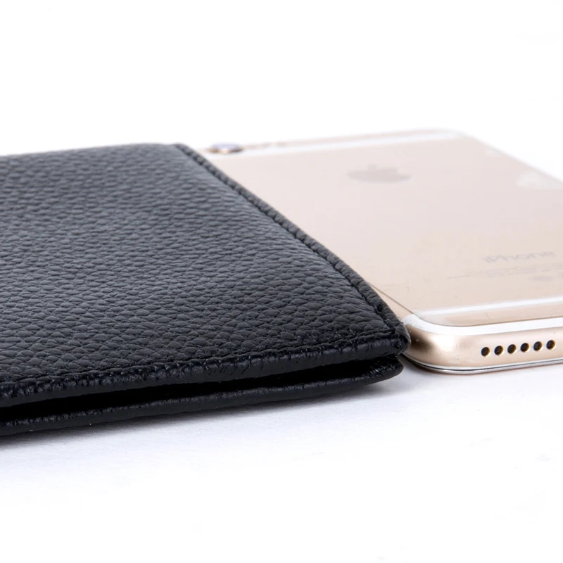 Минималистичный винтажный дизайнерский тонкий мужской мини-кошелек из