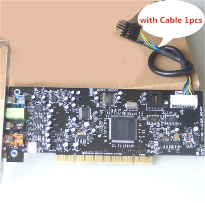 1 шт./лот PCI 7 Звуковая карта Creative Audigy SE 64 разрядный (SB0570) поддержка для Win7 win8 с