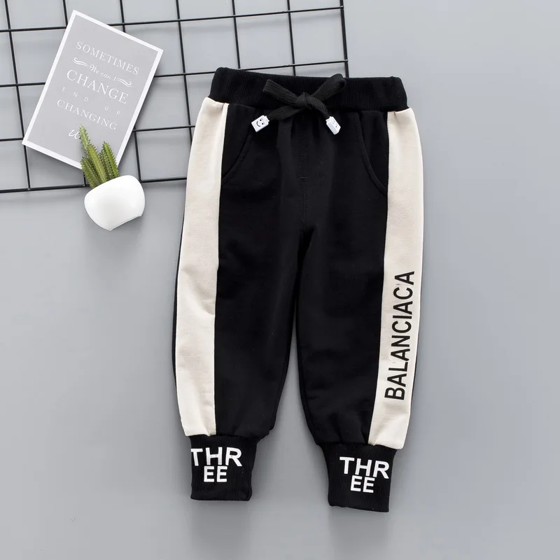 Детские свободные повседневные спортивные штаны на шнурках одежда для маленьких