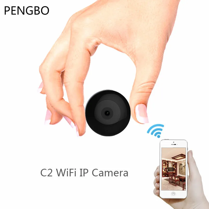 PENGBO C2 мини камера HD720P WIFI ip Беспроводная носимая микро датчик движения с магнитным