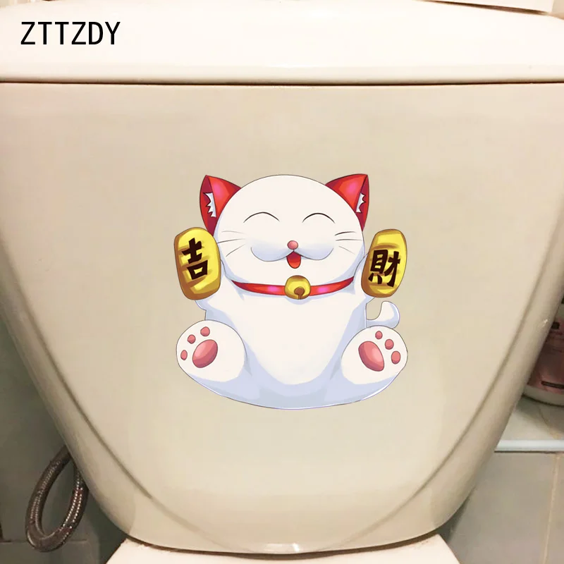 

ZTTZDY 22,3*22,6 см, домашняя Настенная Наклейка «Улыбка», наклейка для туалета, украшение для туалета