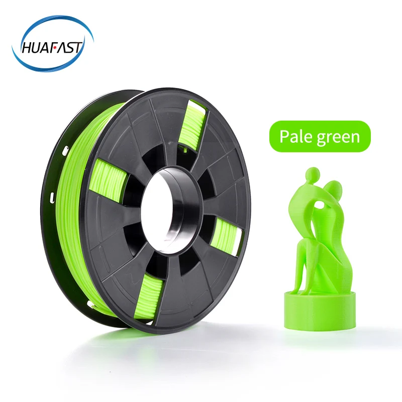 0.25kg palegreen pla HUAFAST PLA нити для 3d принтера материалы 1,75 мм 1 кг/0,25 кг ABS 3D печать Ручка нити пластиковые детали подходят для creality - Цвет: 0.25kg palegreen pla