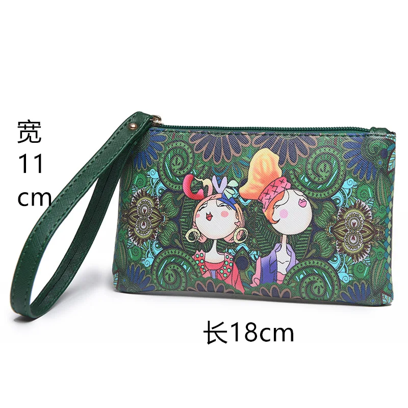 Женский кошелек Дамский Длинные сумки для денег Простой стиль кожаный монет