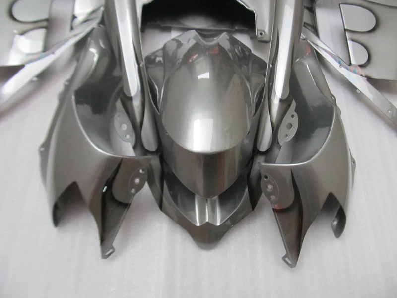 ABS motorcycle parts for Kawasaki ZX10R 2004 2005 NINJA fairing kit ZX-10R 04 05 black flames in silver fairings set YV33 | Автомобили и