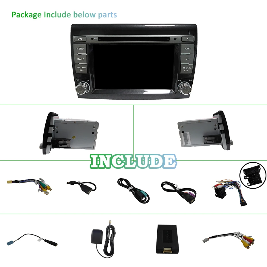 Android 9,0 DSP 64G 2 DIN автомобильный DVD для Fiat Bravo 2007 2008 2009 2010 2011 2012 gps радио мультимедиа ips Экран навигации стерео