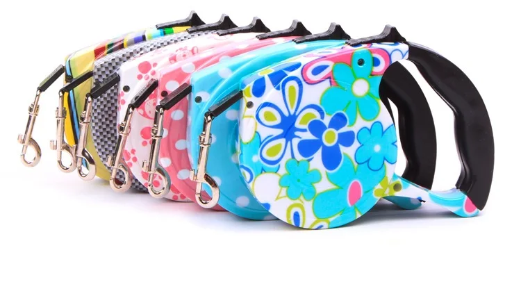 Прекрасный выдвижной поводок собаки собака Выдвижной Воротник продукты жгут 6