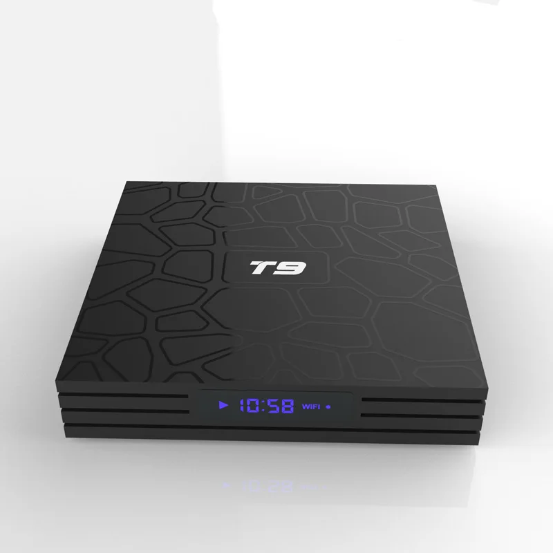 Новые T9 Android 8 1 ТВ коробка RK3328 4 GB 64 ядра 4G/32G USB 3 0 Smart K Декодер каналов кабельного