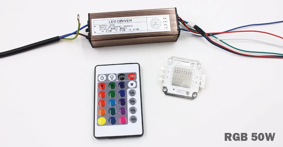 10W 20W 30W 50W 100W COB изменяемый RGB светодиодный чип прожектор светильник + источника