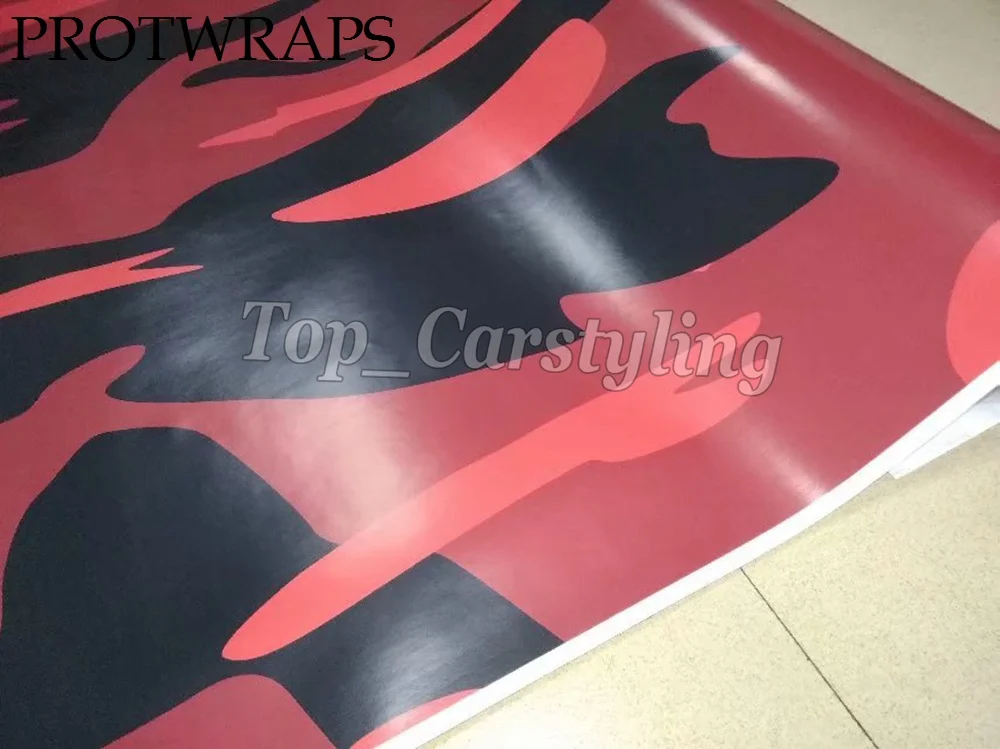 PROTWRAPS большой окрашенный красный снежный камуфляж фотофольга размер 1 52X1 0 м/20 м/30