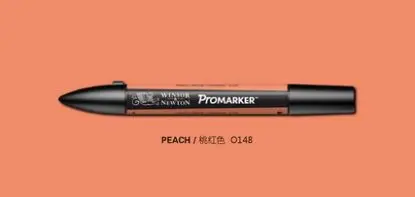 Winsor& Newton ProMarkers двухконцевые графические маркеры профессиональные ручки для дизайна красные и оранжевые - Цвет: peach