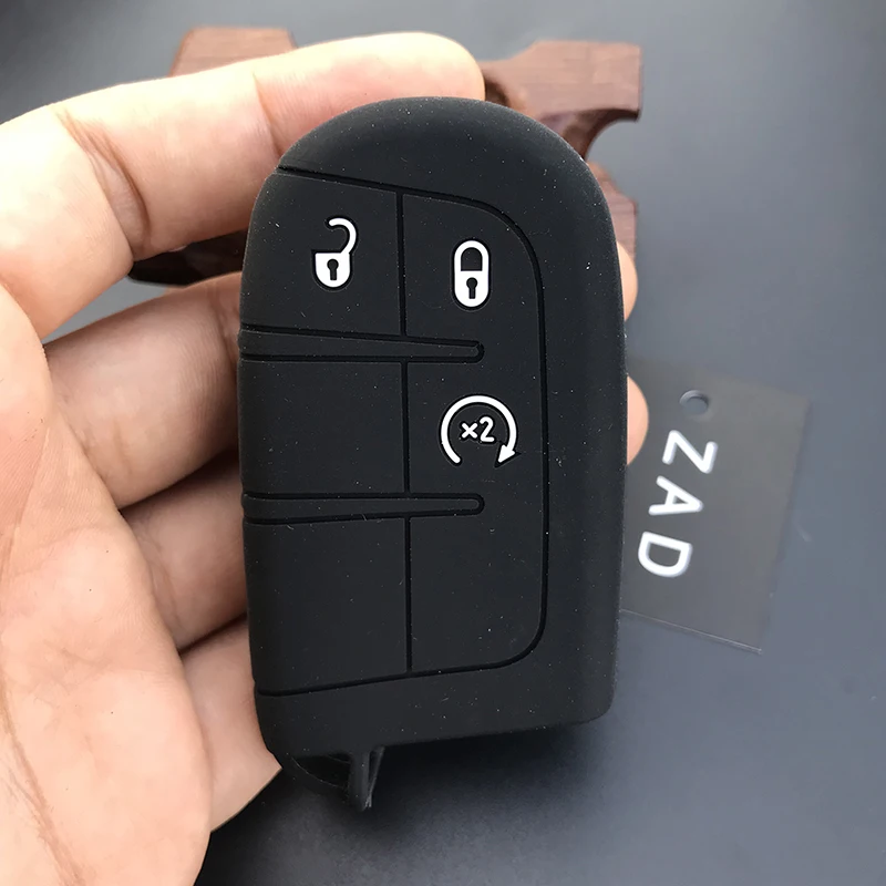 Силиконовый резиновый чехол для автомобильного ключа ZAD брелок Jeep wrangler Grand Cherokee