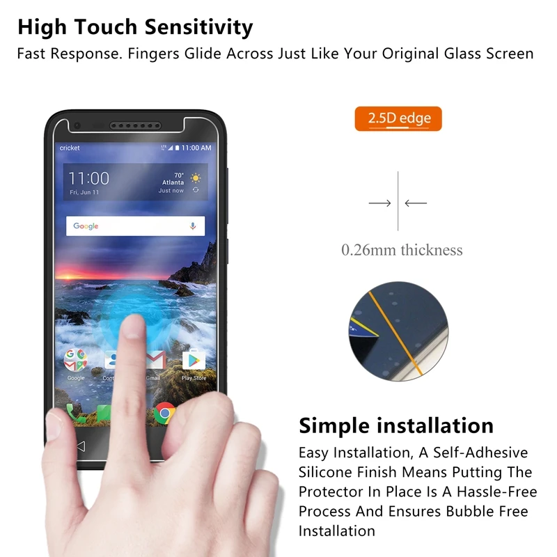 Закаленное стекло для Alcatel idealXCITE 5044R / Verso Cameo Raven LTE A574BL защитная пленка экрана |