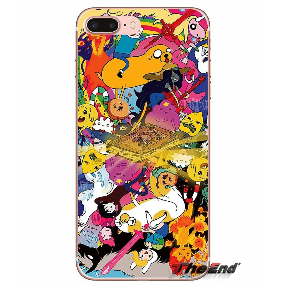 Чехол для телефона Huawei G7 G8 Ascend P7 P8 P9 Lite Honor 4C 5X 5C 6X Mate 7 8 9 Y3 Y5 Y6 II Pro adventure time collage с