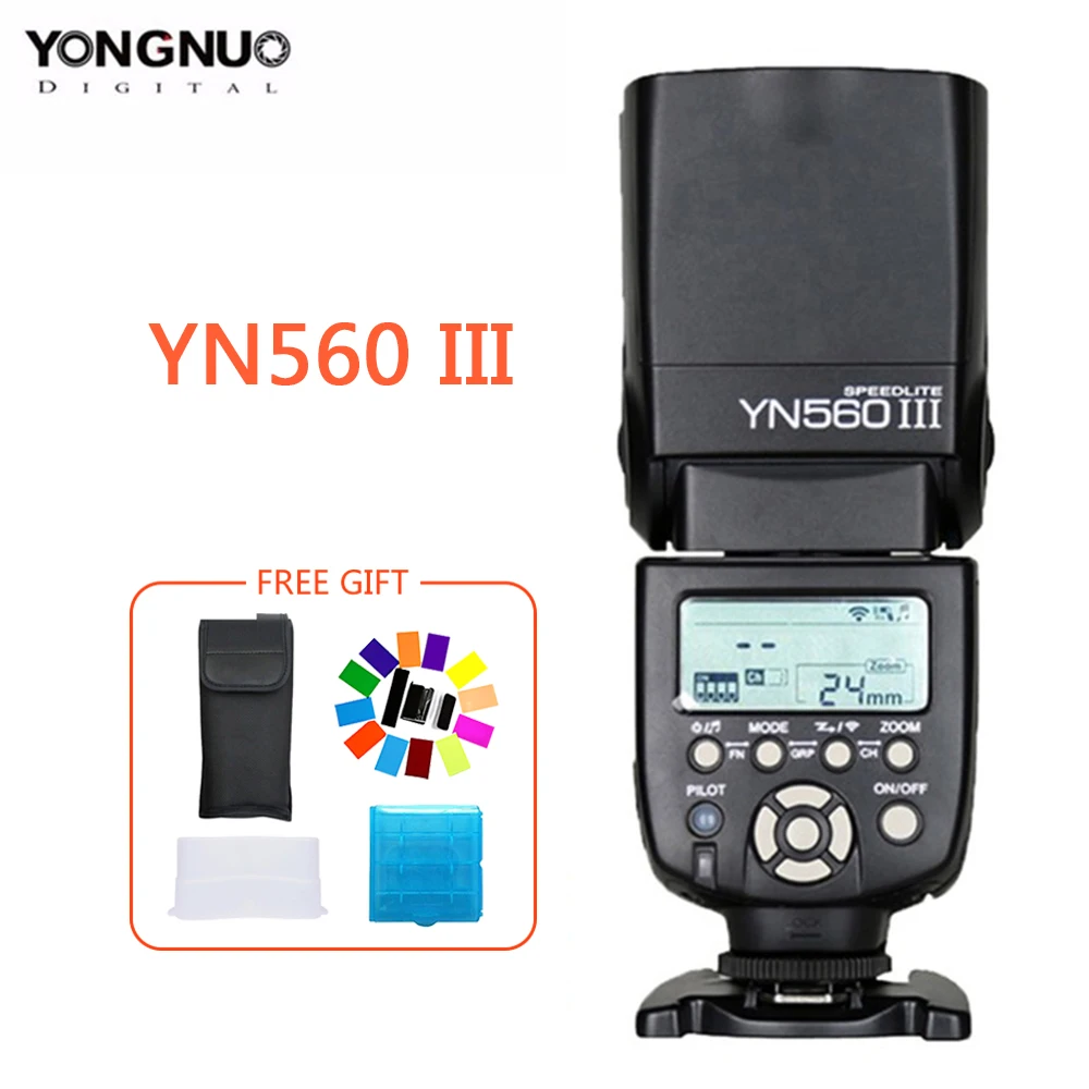 Беспроводная вспышка YONGNUO YN560III YN560-III YN560 III для Canon Nikon Olympus Panasonic Pentax | Электроника