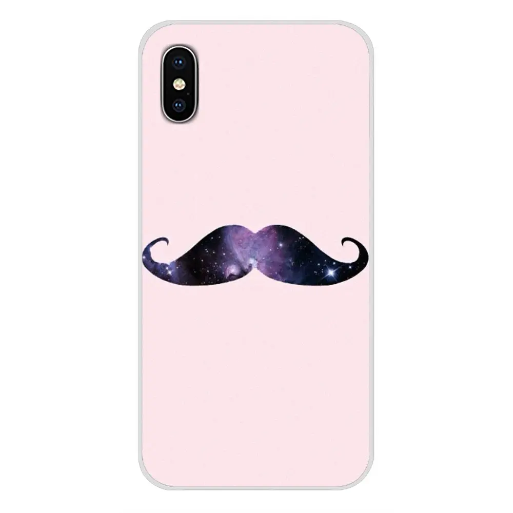 Для Apple iPhone X XR XS MAX 4 4S 5 5S 5C SE 6 6S 7 8 Plus ipod touch Милые Мультяшные аксессуары в виде усов