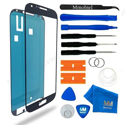 Black Переднее стекло для Samsung Galaxy J3 J320() серия черный/золотой/белый дисплей сенсорный экран вкл набор инструментов/Pre-вырезные наклейки/ - Цвет: Black