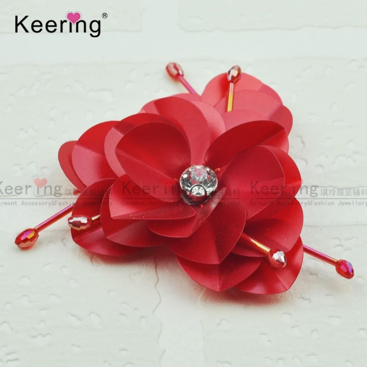 

Fancy Handmade 9.8*7.2CM Flower Sequin Patches WPHB-221