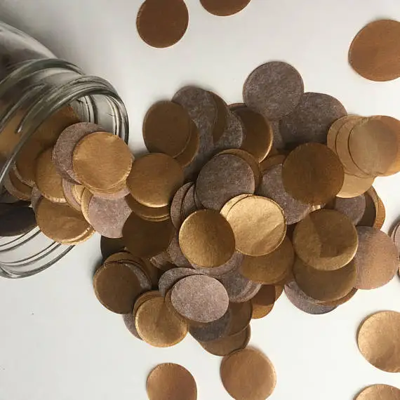 copper Металлические золотые конфетти ткани Свадебный десерт торт пирог бар украшения ИД стол китайский год праздник вечерние воздушные шары - Цвет: copper